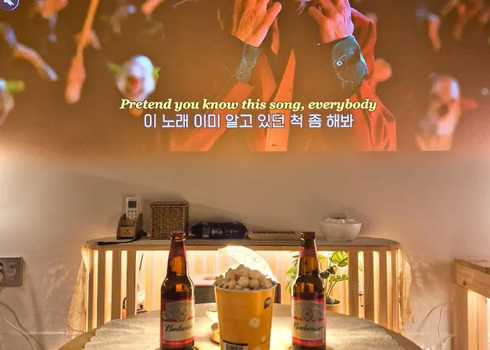 #광안대교 정면뷰 #드론쇼 명당 #100인치 4k빔 #playstation #무료주차 Appartement